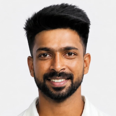 Subin S, cricket coach at SPSA Dubai and former Kerala U19 and U23 cricketer