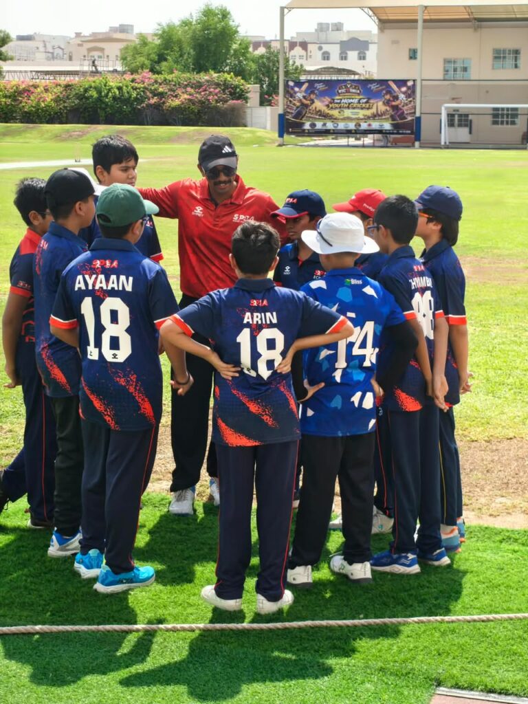 SPSA Ajman U12 team in the ECB Academy League 2026/27 - Week 2