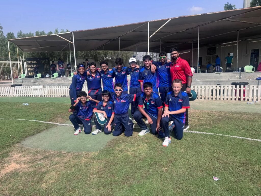 SPSA Raiders U15 squad at MCC 2 Ajman, ECB Academy League Week 4