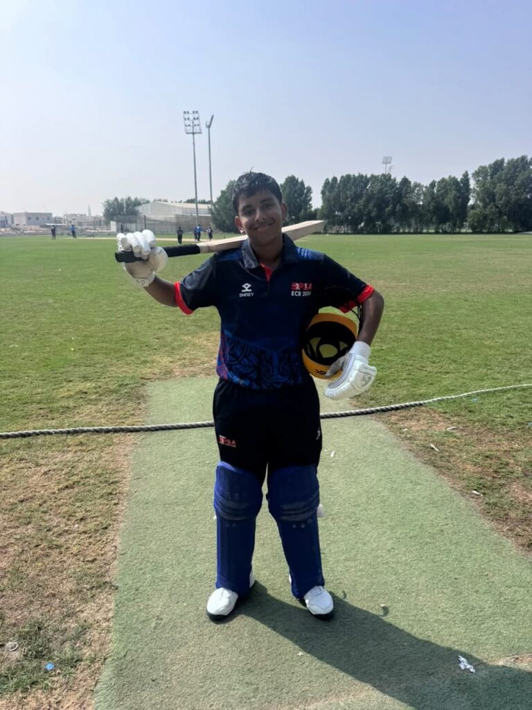 SPSA Raiders U15 batter, Player of the Match in ECB Academy League Week 4