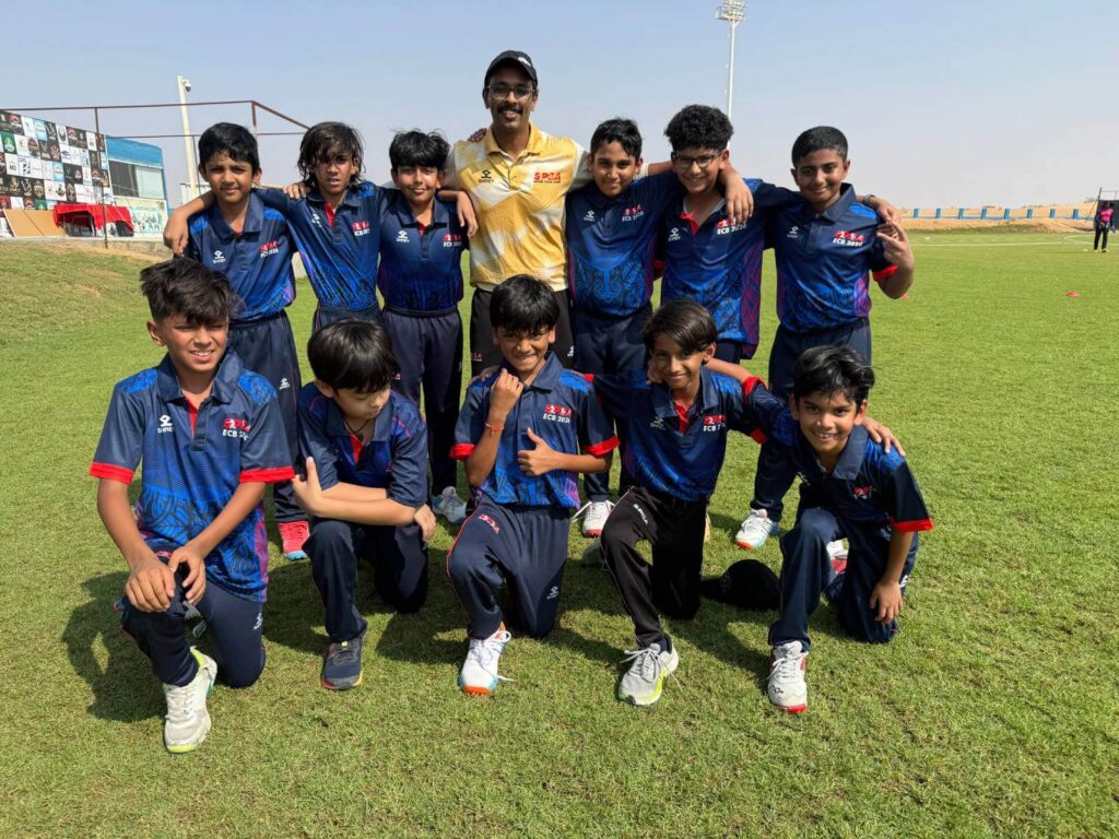 SPSA Warriors U12 team in the ECB Academy League 2026/27 - Week 1