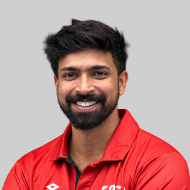 Subin S, cricket coach at SPSA Dubai and former Kerala U19 and U23 cricketer
