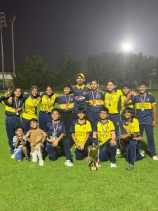 Victoria Strikers U12 team photo after winning the SPSA Summer League U12 Season 1 final at MCC 2 Ajman